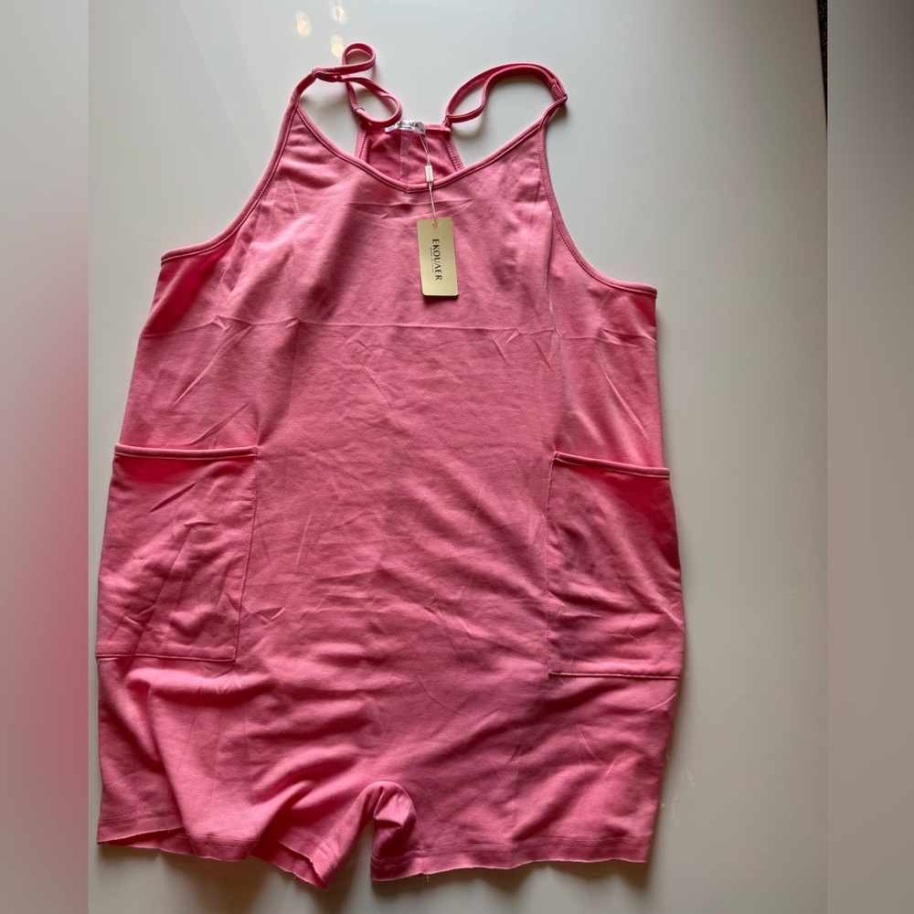 NWT Ekouaer Pink Romper